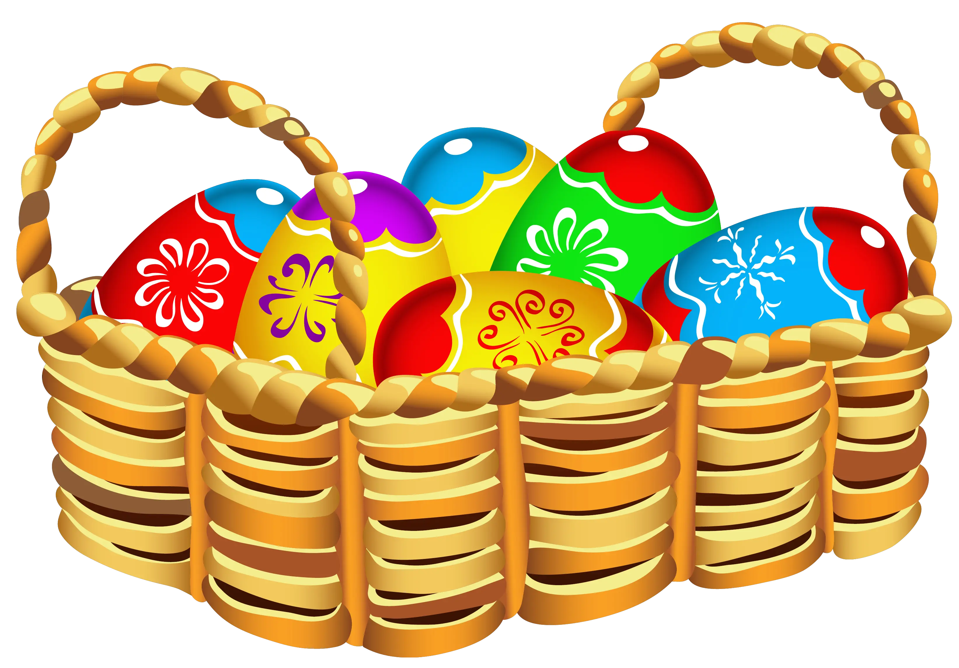 Images For U003e Clipart Easter Basket Easter Clip Art Cake Basket With Easter Eggs Png Easter Basket Transparent png