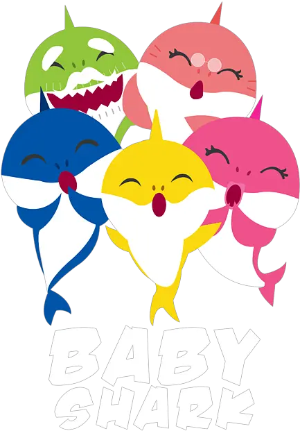 Baby Sharks Aquamarine Marine Life Oceanic Water Sea Ocean Shark Family Creatures Gift Greeting Card Png