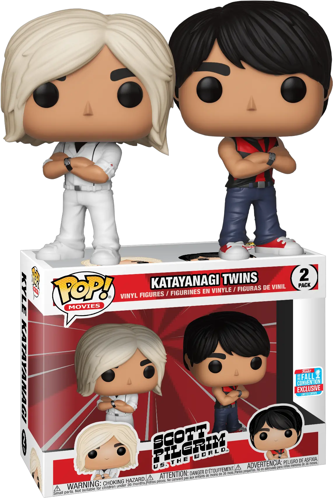 Scottpilgrim Katayanagi Twins Funko Png Scott Pilgrim Png
