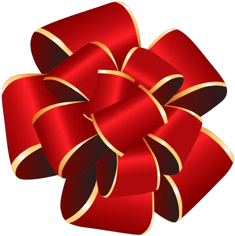 Pom Red Bow Gift Red Christmas Bow Clipart Png Pom Pom Png