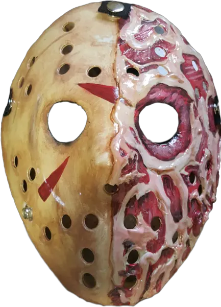 Jason X Freddy Krueger Split Mask Freddy Krueger Mask Png Freddy Krueger Png