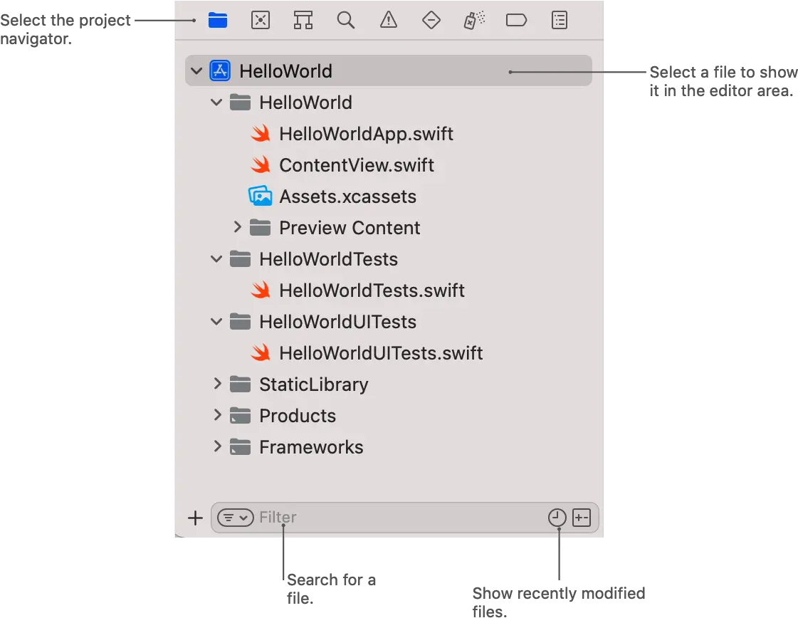 Managing Files And Folders In Your Xcode Project Apple Vertical Png Projects Folder Icon