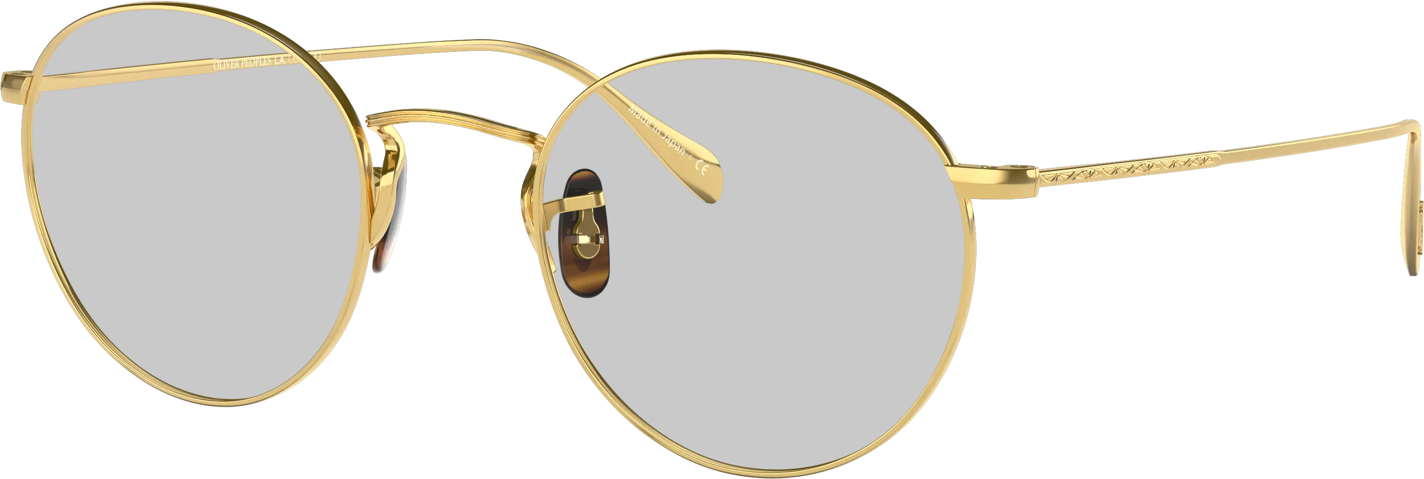 Eyeglasses Ov7033g Solid 18k Yellow Gold Demo Lens Png Rayban Icon Round