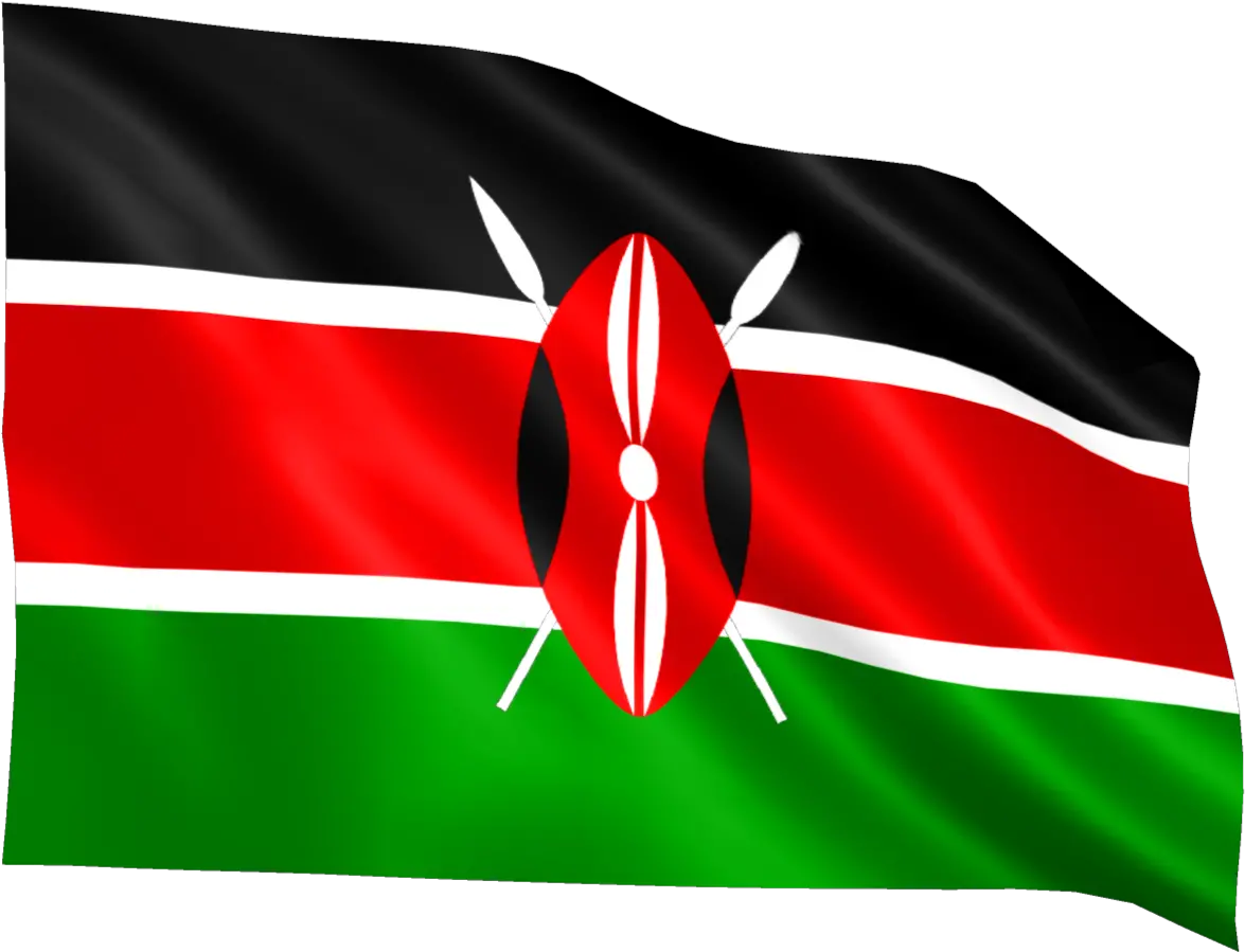 World Country Flags Waving Animations Transparent Kenyan Flag Png Flag Transparent png