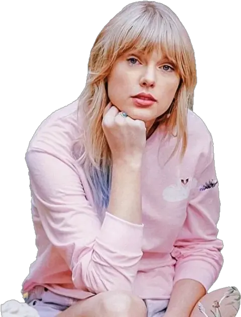 Taylorswift Lover Ts7 Taylor Swift Pink Swans Long Sleeve Crop Tee Taylor Swift Png Taylor Swift Transparent