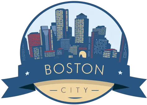 Boston City Skyline Badge Transparent Png U0026 Svg Vector File Seattle Png City Skyline Png