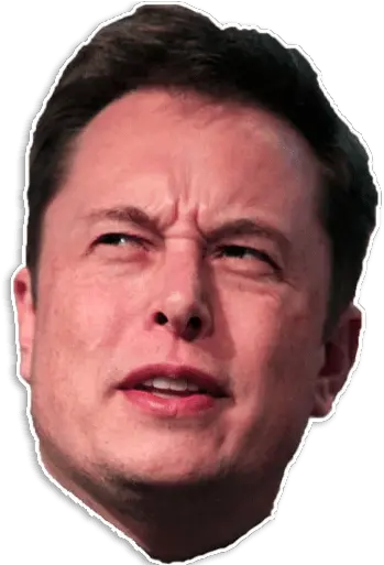 Elon Stickers Set For Telegram Transparent Elon Musk Face Png Elon Musk Png