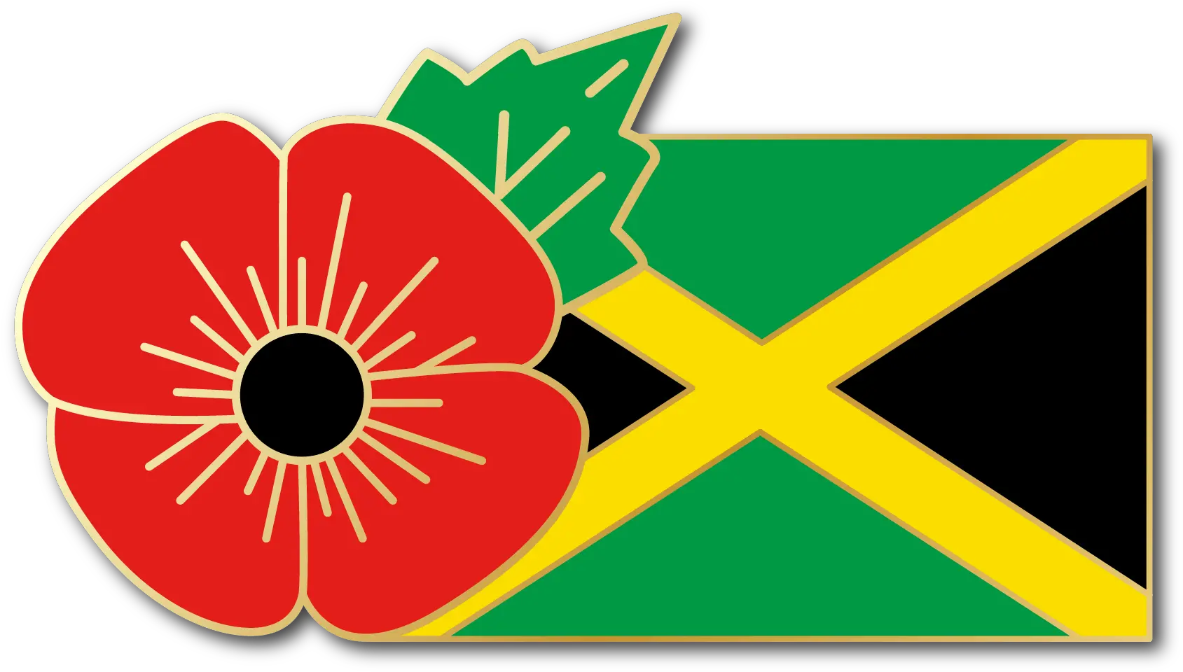 Jamaica Fmn Poppyflag Combo Medal 28mm X 155mm Grand Palladium Jamaica Resort Spa Png Jamaica Flag Png