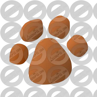 Paw Print Stencil For Classroom Therapy Use Great Paw Clock Png Paw Print Logo