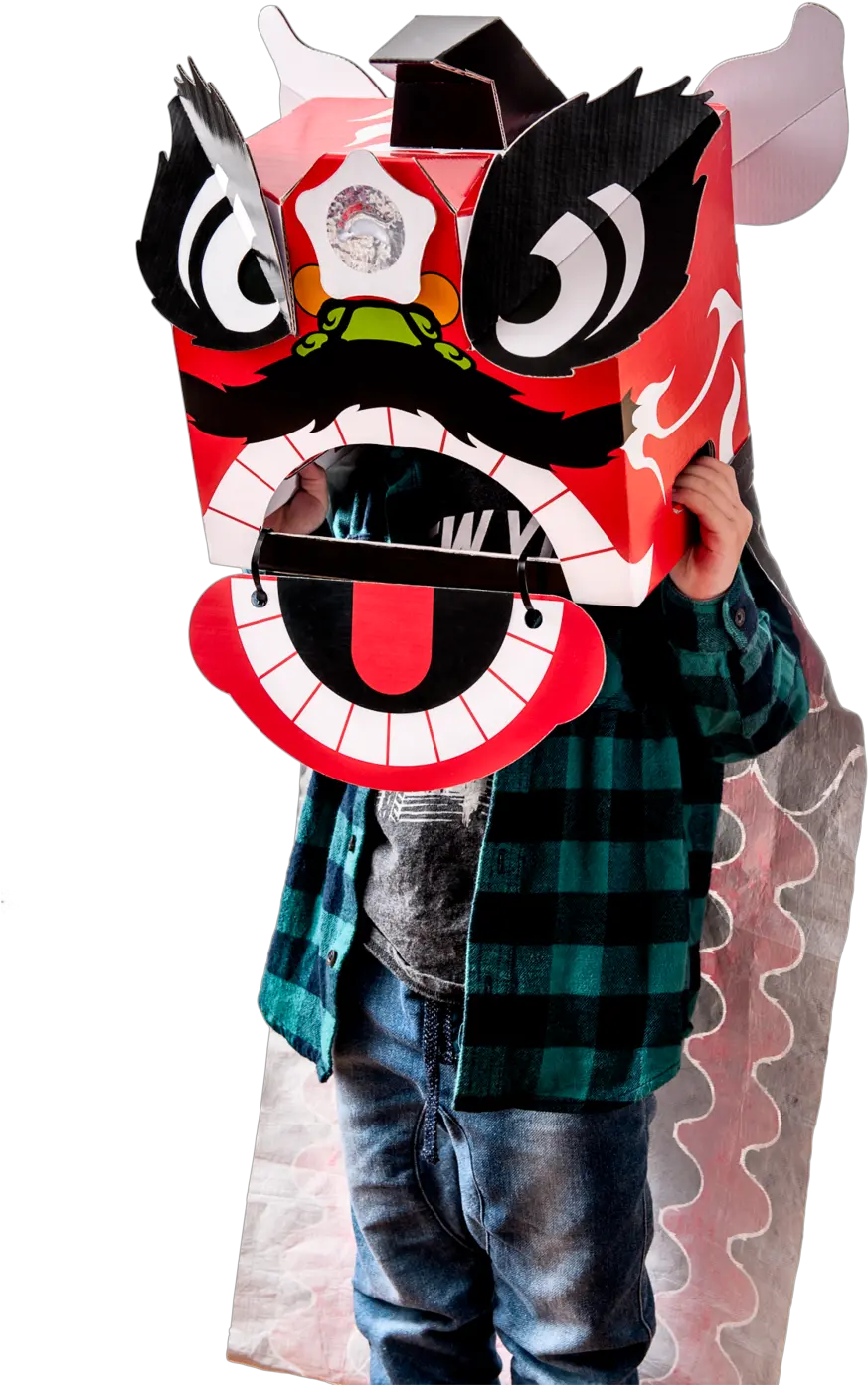 Coloured Diy Kwan Chinese Lion Kit Red U2014 Culture Creatures Png Dance