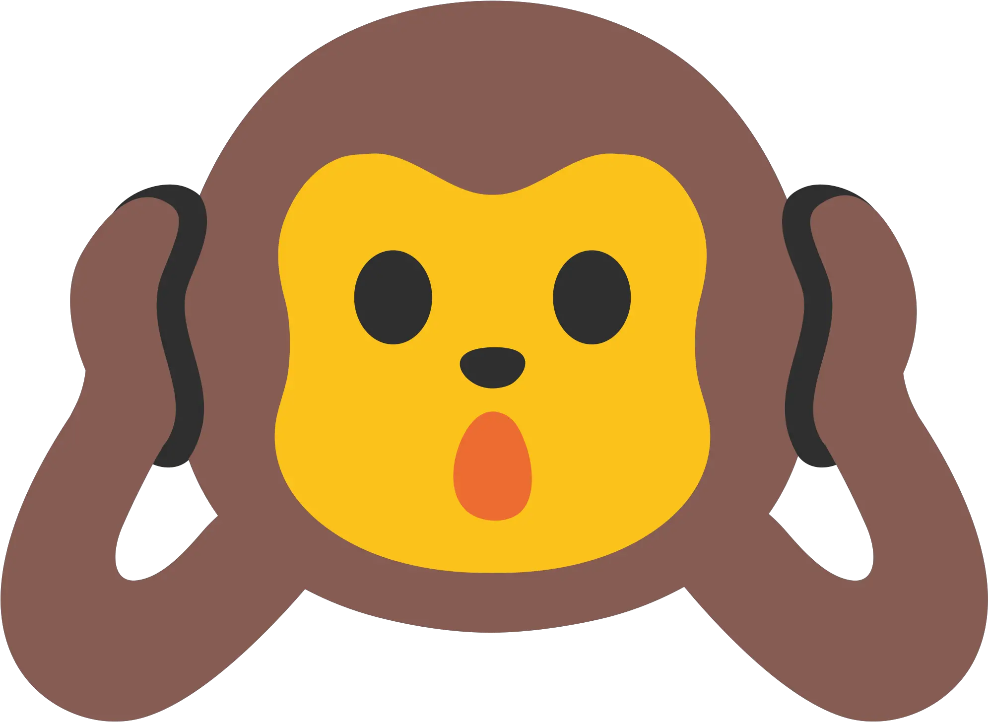 Monkey Ears Png Vector Transpa Library Hear No Evil Clipart Ears Png