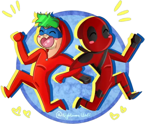 Download Hd Jackieboy Man U0026 Deadpool They Gonna Kick Yo Ass Happy Png Jacksepticeye Logo Transparent