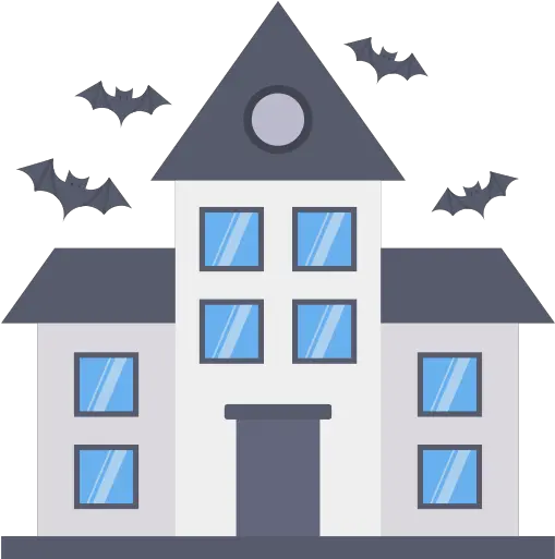 Haunted House Free Halloween Icons Vertical Png Haunted House Icon