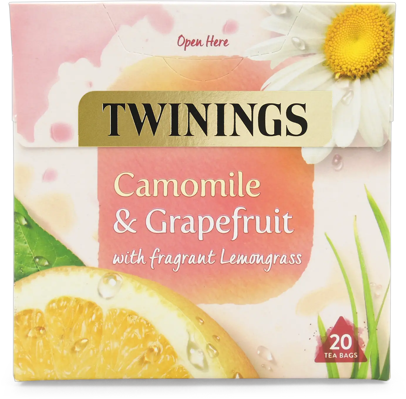 Camomile U0026 Grapefruit 20 Tea Bags Fruit U0026 Herbal Twinings Raspberry And Lemon Tea Png Grapefruit Png