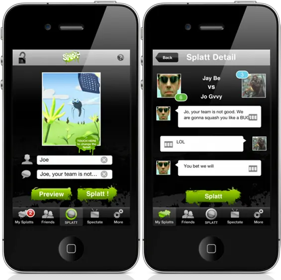 Splatt App For Iphone And Android Aims To Bring Text Technology Applications Png Icon Skin Iphone 4s