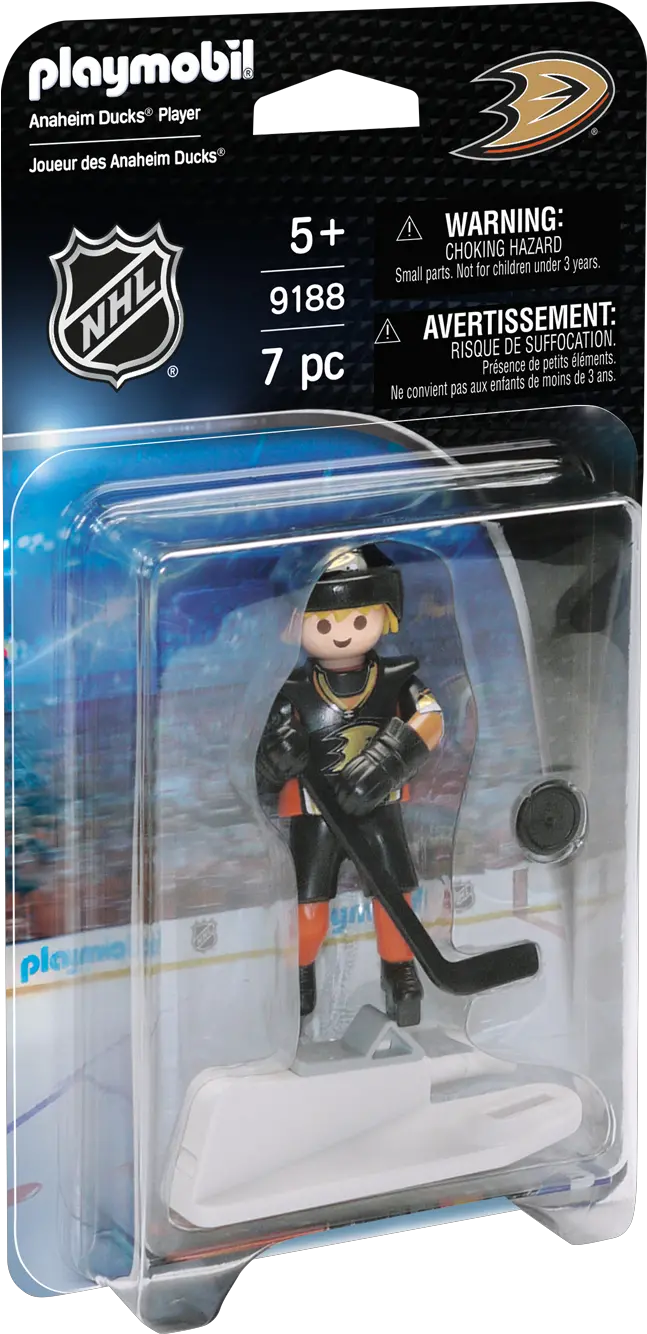 Nhl Anaheim Ducks Player 9188 Playmobil 9184 Png Anaheim Ducks Logo Png