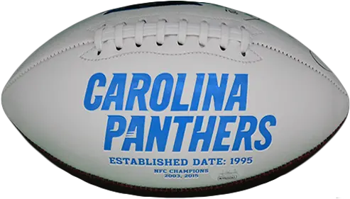 Rocket Ismail Autographed Carolina Panthers Logo Football Jsa Kick American Football Png Panthers Logo Images