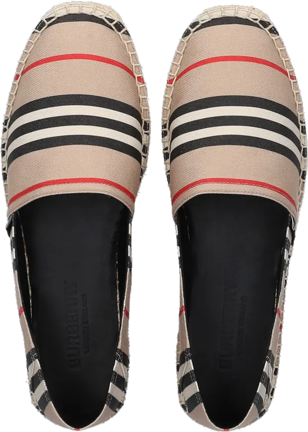 Burberry Espadrilles Icon Stripe Textile Round Toe Png Icon Cool Backpack