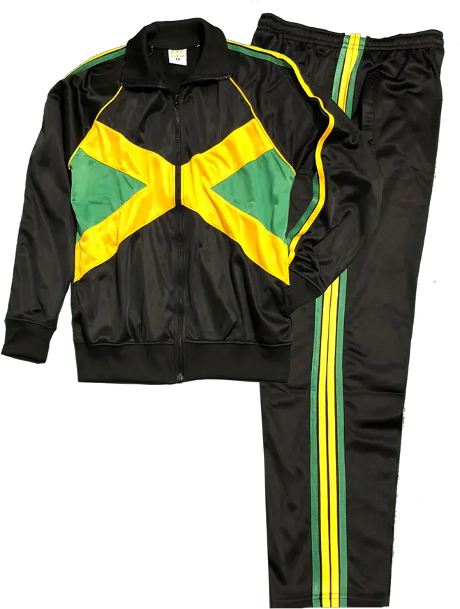 Jamaica Flag Track Suit Jamaican Track Suit Png Jamaica Flag Png