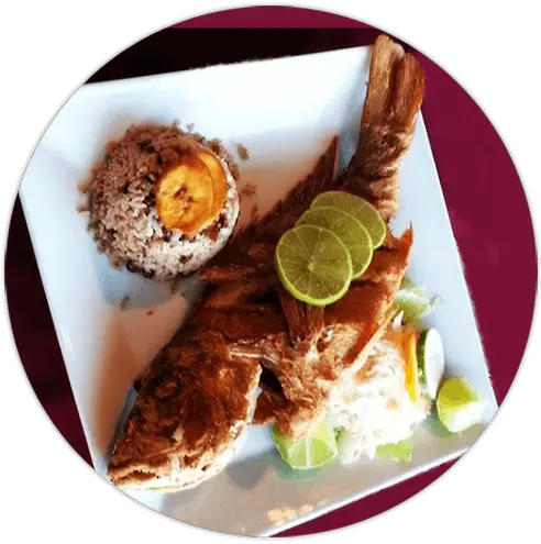 Fry Dry Belizean Fish Pescado Frito Con Frejoles Animado Png Fried Fish Png