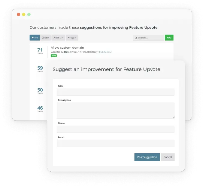 Product Feedback And Upvoting Tool Vertical Png Upvote Png