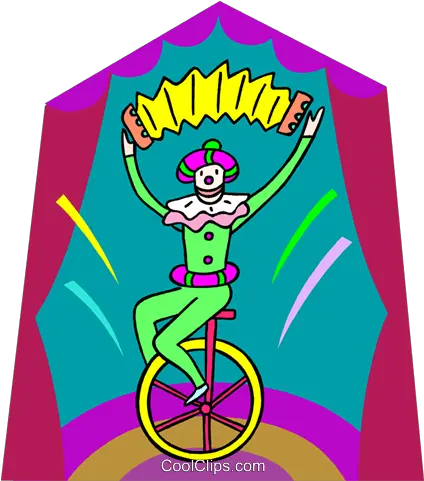 Clown With Accordion Bicycle Png Unicycle Png