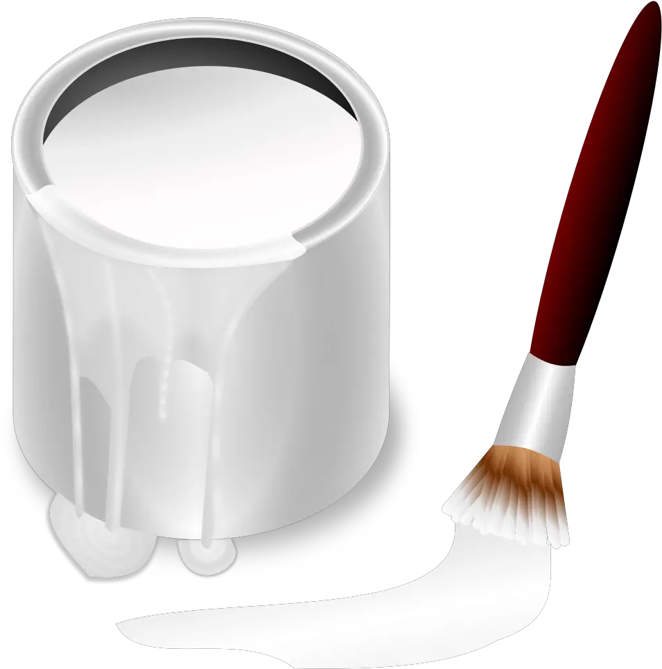 Brushwhitepaintbrush Png Clipart Royalty Free Svg Png White Paint Bucket Png Paintbrush Png