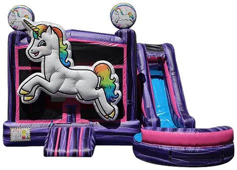 Inflatable Dry Slides New York Clownscom Rent Unicorn Bounce House Png Unicorn Buddy Icon