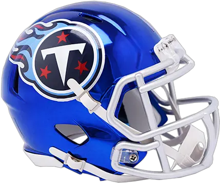 Chrome Mini Speed Replica Helmet Png Tennessee Titans