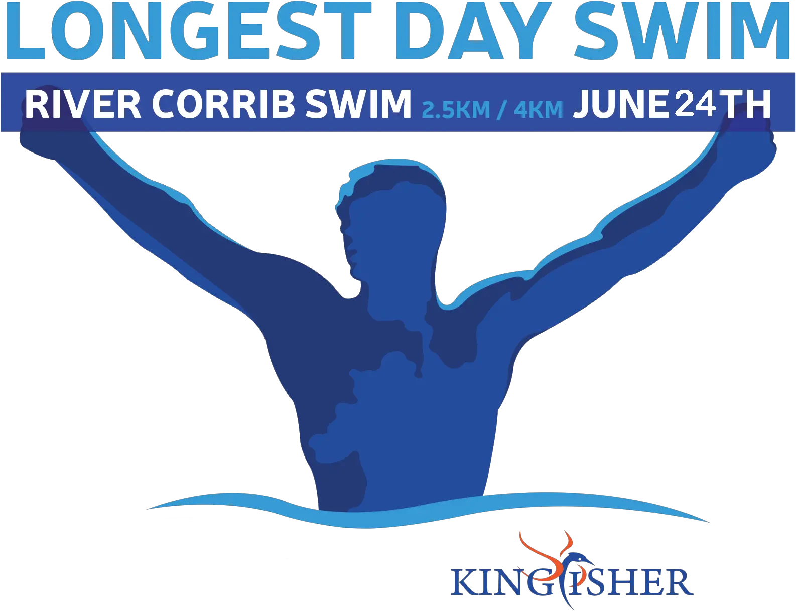 Longest Day Swim Logo Transparent Poster Png River Transparent Background