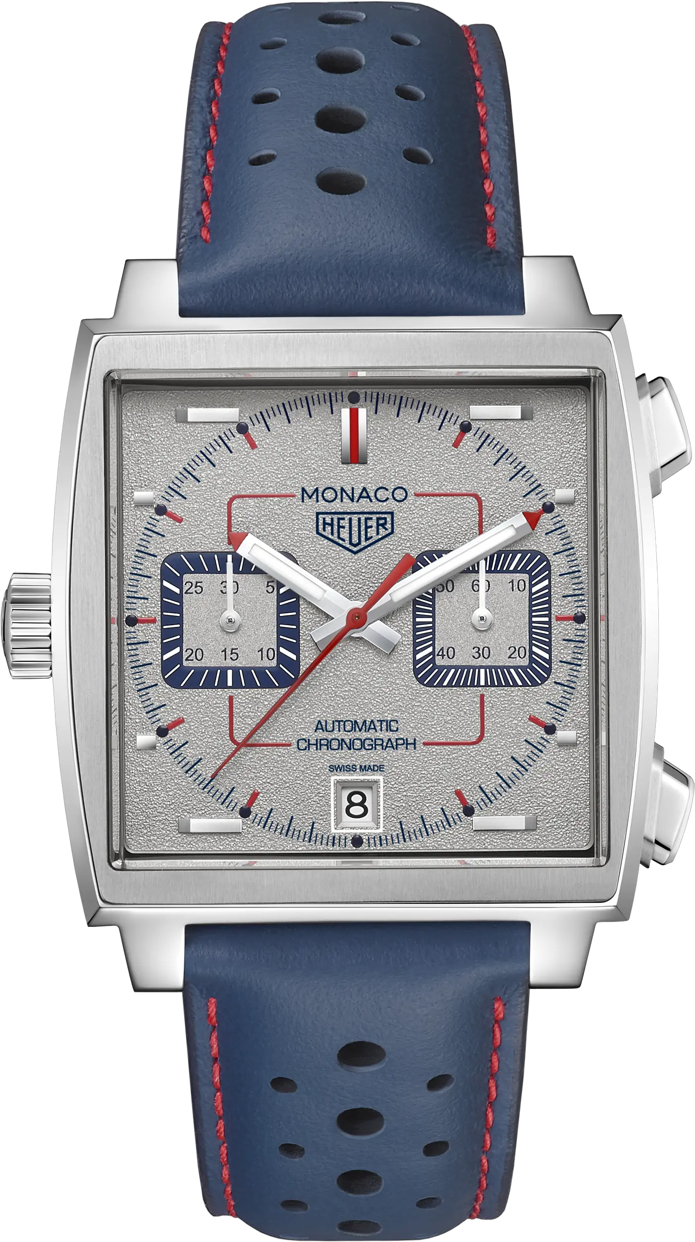 The Tag Heuer Monaco Was More Than A Steve Mcqueen Favorite Brown Tag Heuer Monaco Chronograph Png Icon Retro Daytona