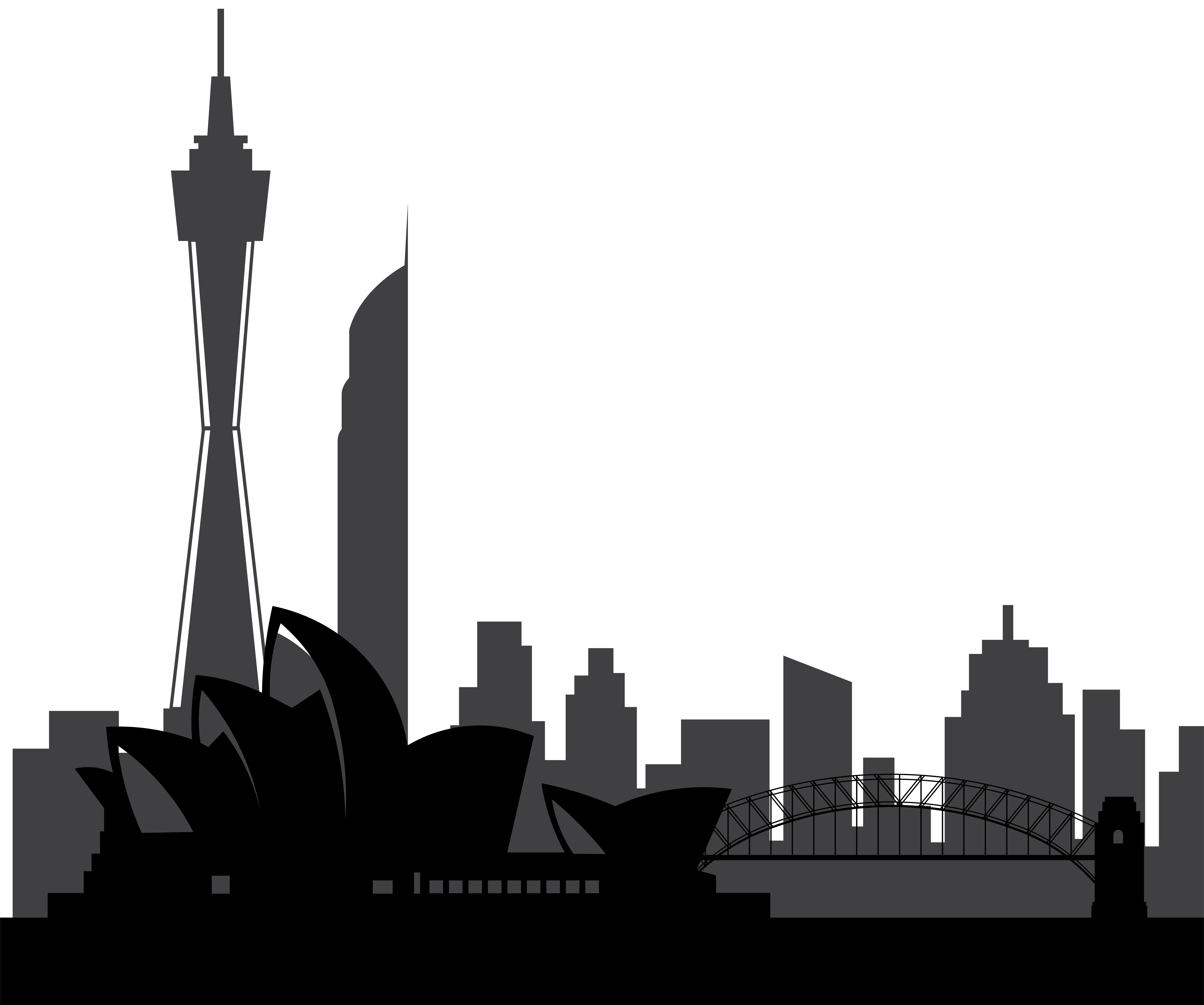 City Of Sydney Silhouette Clip Art Australia City Silhouette Png City Silhouette Png