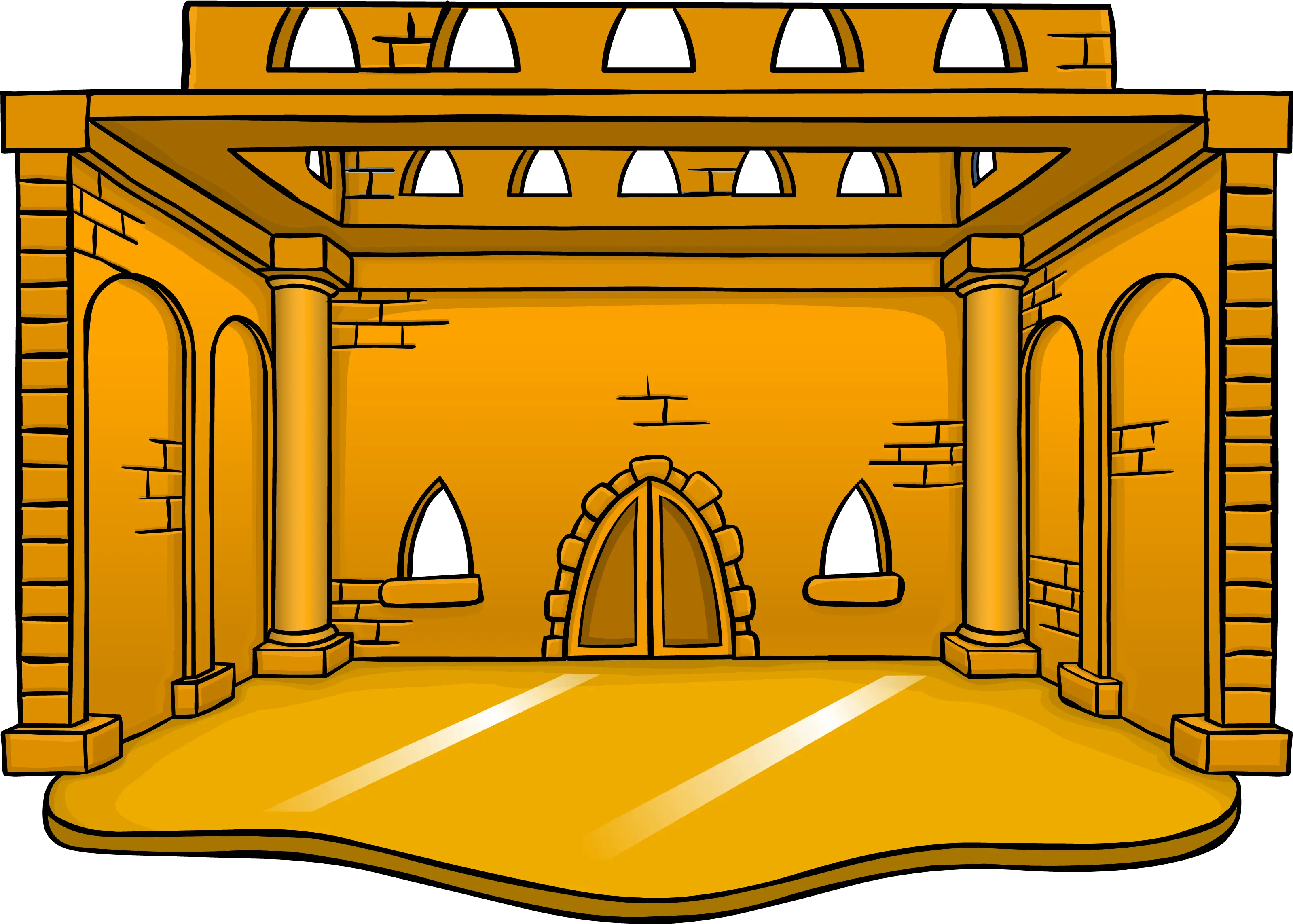 Golden Castle Igloo Club Penguin Rewritten Wiki Fandom Club Penguin Rewritten Igloo Png Igloo Png
