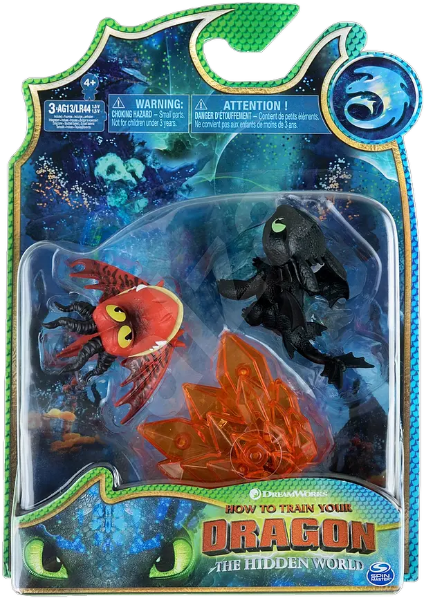 Bioluminescent Mini Dragons Httyd Hidden World Mini Figures Png Toothless Png
