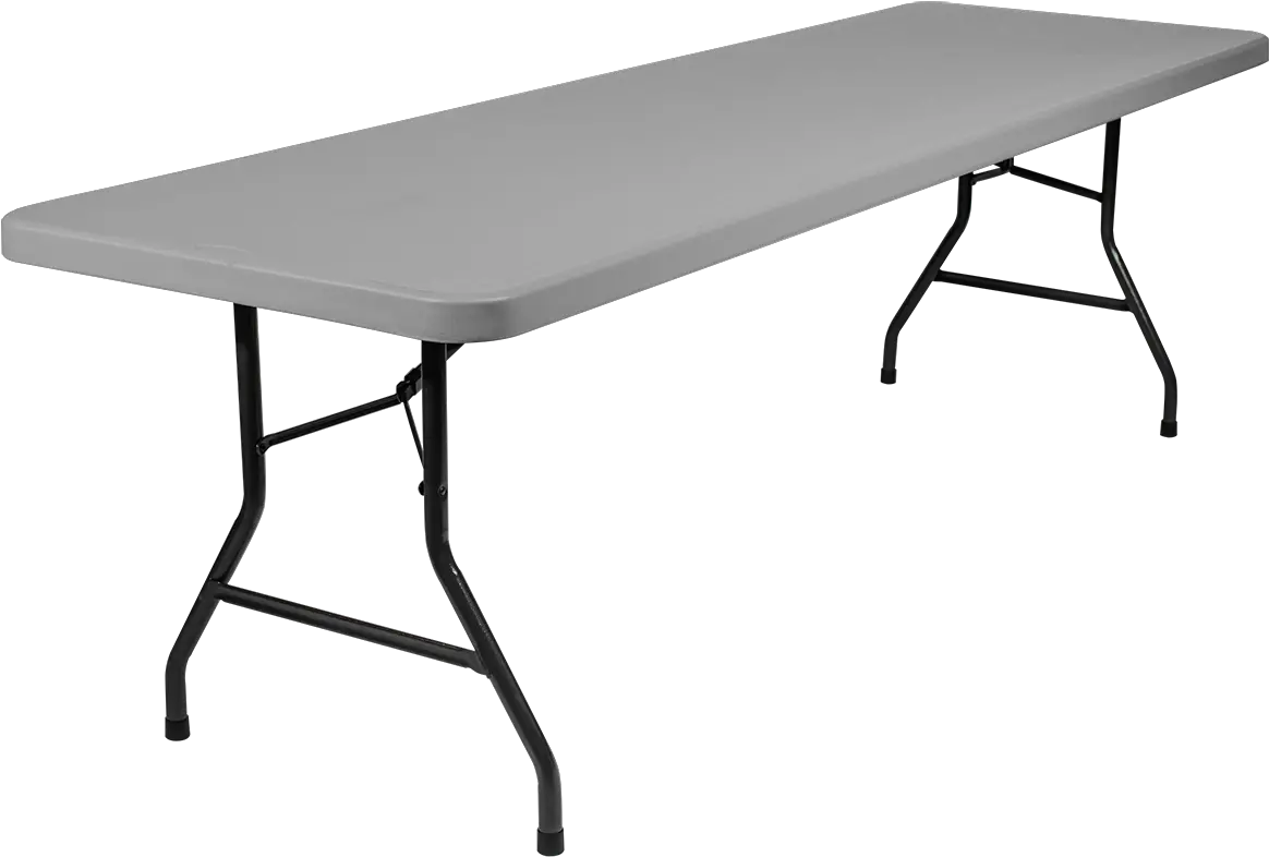Download 96u2033 Rectangular Plastic Folding Table 6 White Folding Table Png Table Transparent Background