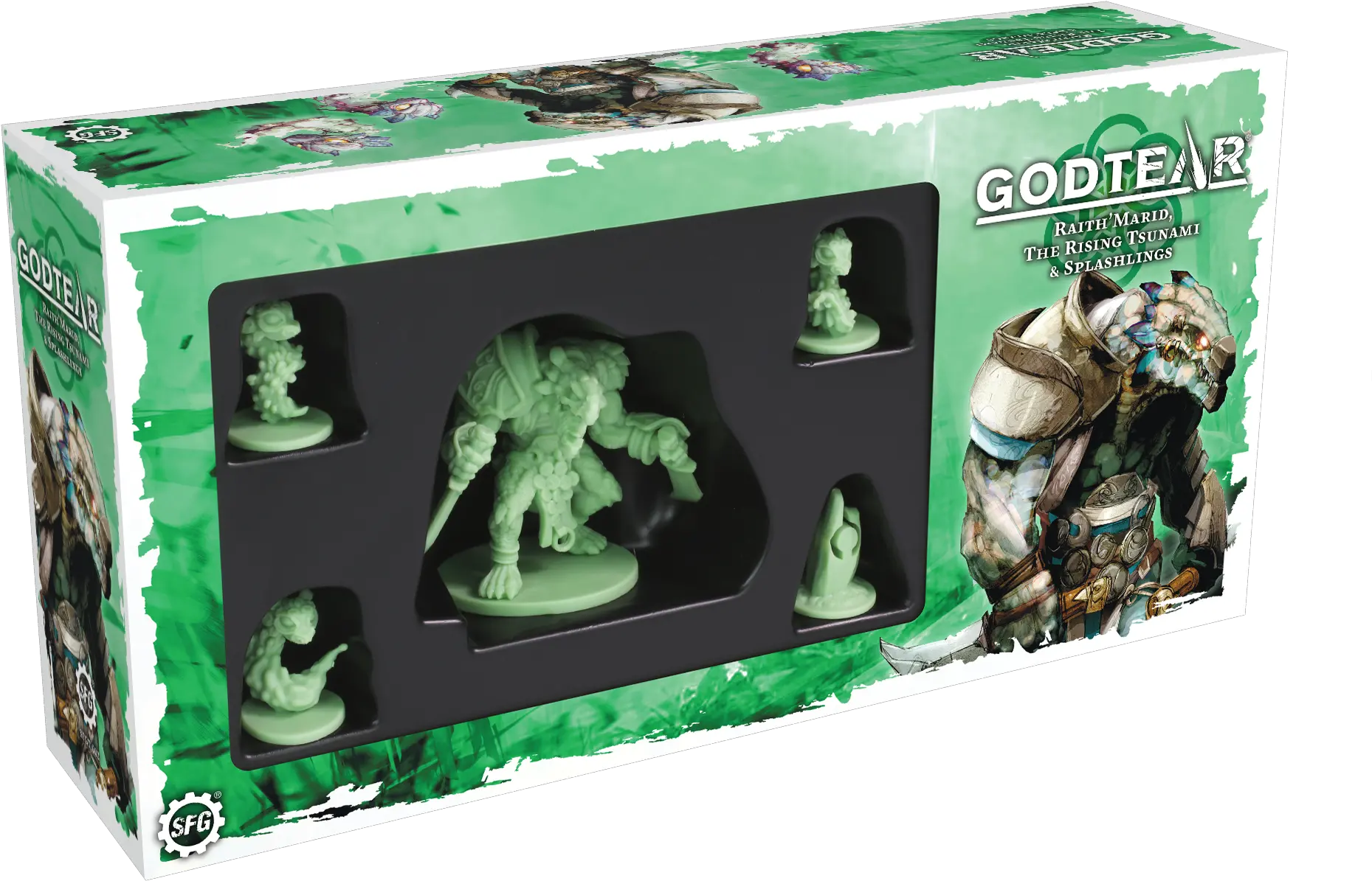 Godtear Raithu0027marid The Rising Tsunami Miniature Game Godtear Raith Marid The Rising Tsunami Splashlings Exp Png Army Men Png