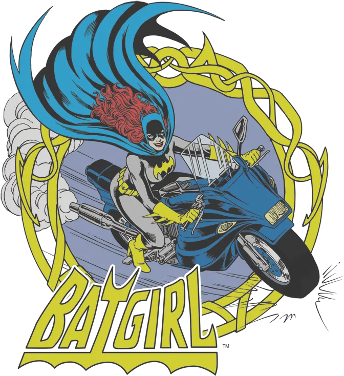 Dc Comics Batgirl Motorcycle Juniors T Shirt Catwoman Png Batgirl Logo Png