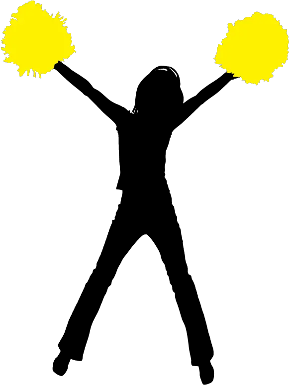Silhouette Cheerleading Transparent Cartoon Jingfm Cheerleader Png Cheerleading Png