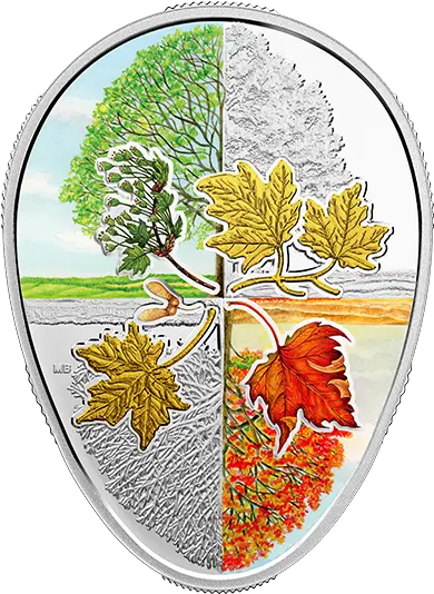 1 Oz Maple Leaf And Season Png Four Seasons Icon