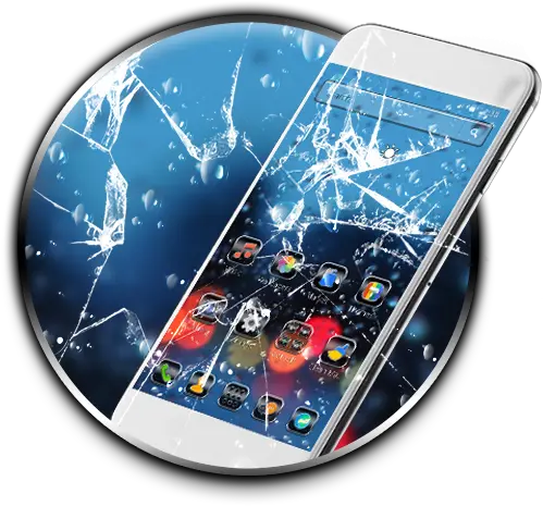 Broken Glass Theme Apk 112 Download Apk Latest Version Smartphone Png Broken Glass Icon