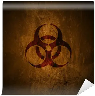 Grunge Biohazard Symbol Wall Mural U2022 Pixers We Live To Change Vinilo De Riesgo Biologico Png Biohazard Symbol Png