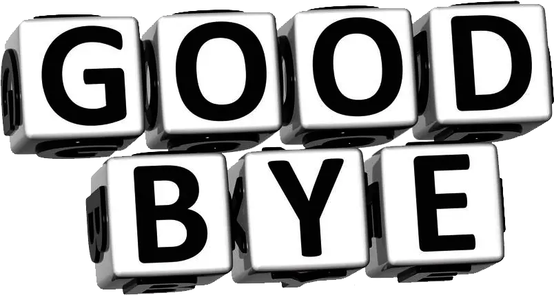 Goodbye Free Png Image Good Bye Clipart Black And White Goodbye Png