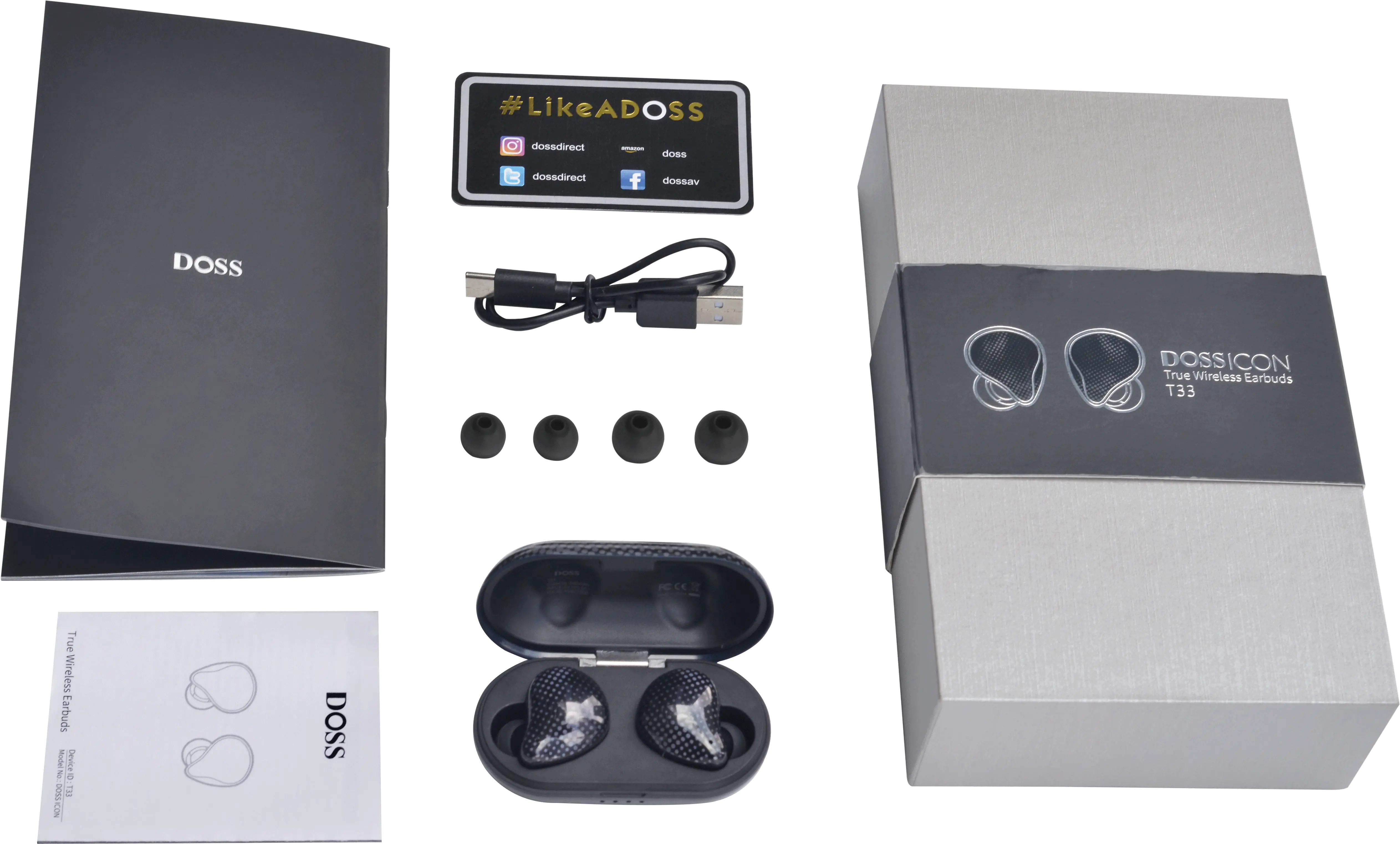 Doss Icon True Wireless Earbuds Stereo Sound Ipx5 Electronics Brand Png Earphone Icon