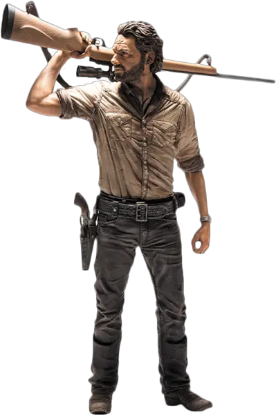 Rick Grimes From The Walking Dead Png Official Psds Rick Grimes 10 Inch Deluxe Action Figure The Walking Dead Logo Png
