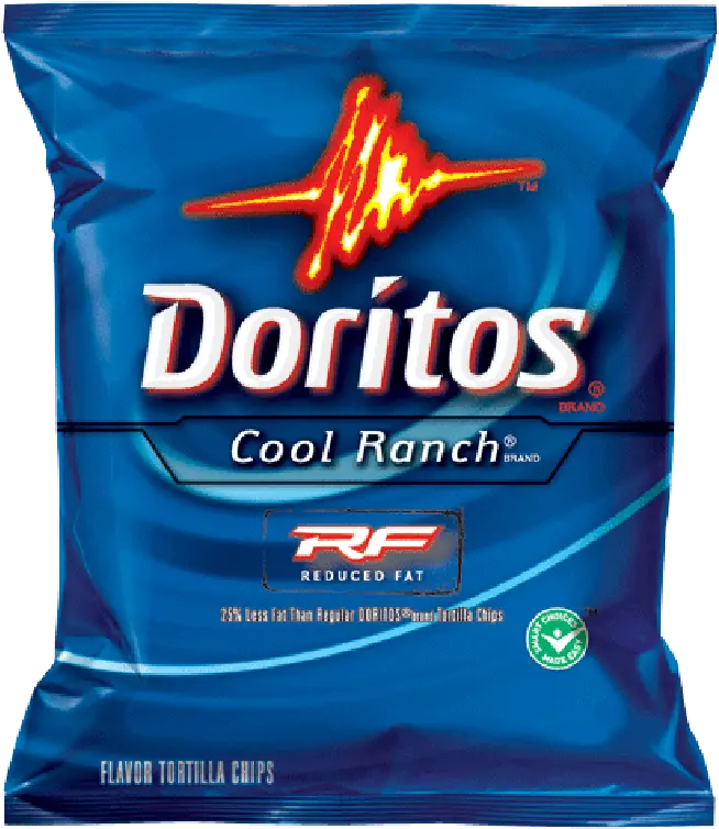 Doritos Cool Ranch Reduced Fat 1oz Doritos Late Night Cheeseburger Png Dorito Transparent