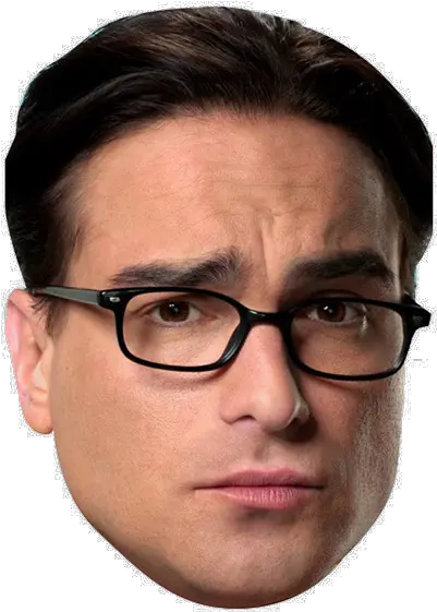 Download Leonard Big Bang Theory Celebrity Face Mask Fancy Leonard The Big Bang Png Big Bang Png