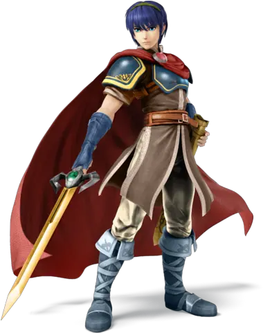 Download Marth Ike Super Smash Bros Wii U Marth Full Marth Smash 4 Render Png Ike Png