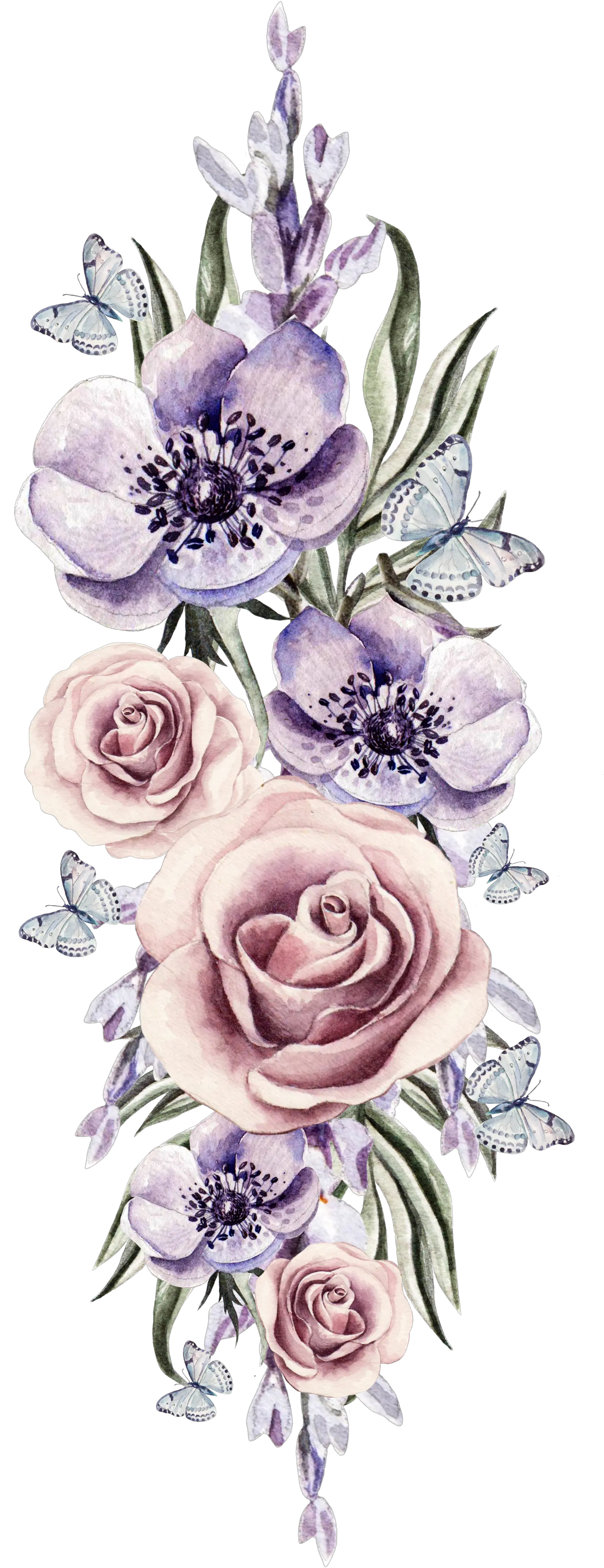 Flower Watercolor Png Pictures Free Download Free Transparent Background Flowers Png Roses Transparent Background