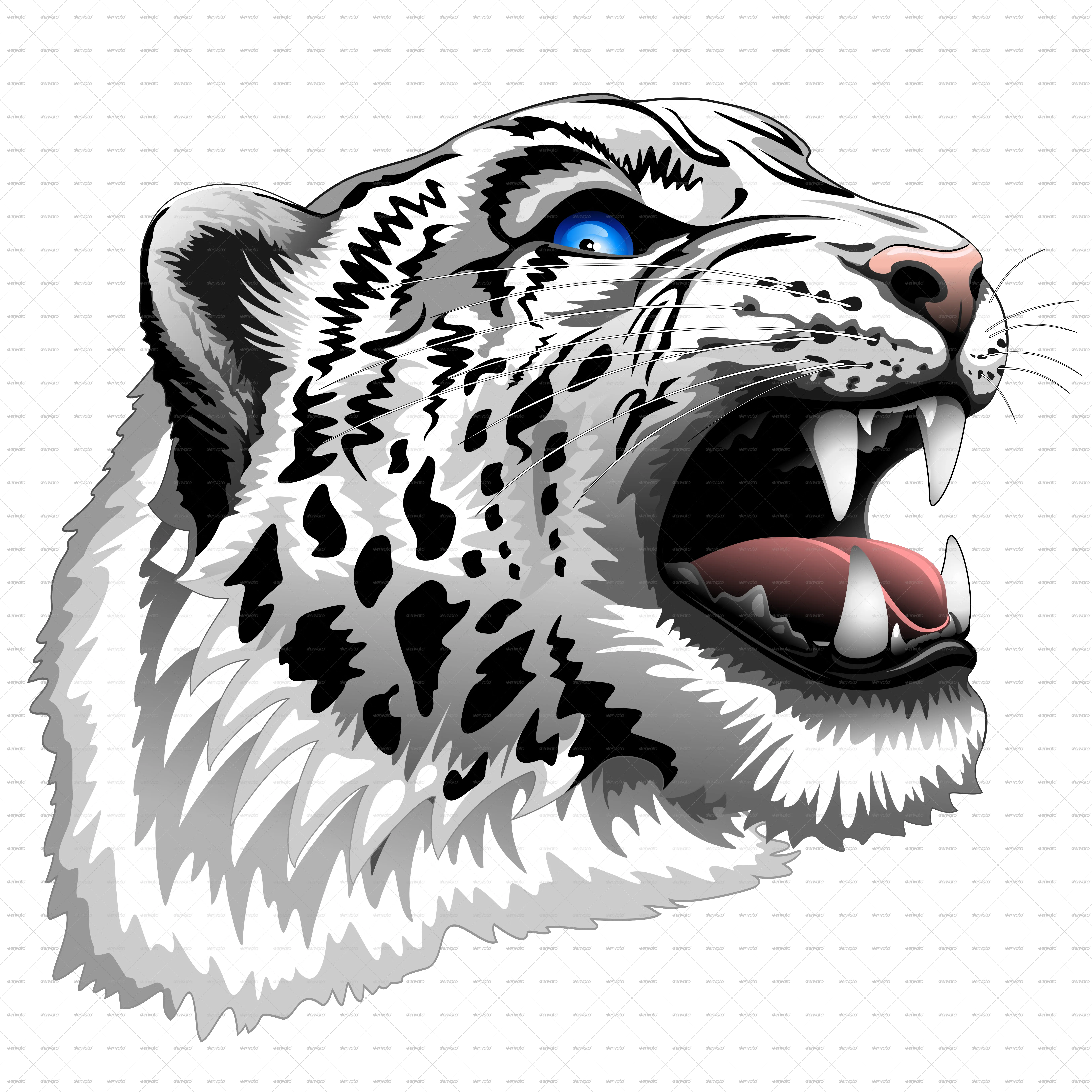 Download Tiger Roar Leopard Snow African Png Free Photo Hq Snow Leopard Head Png Lion Roar Png