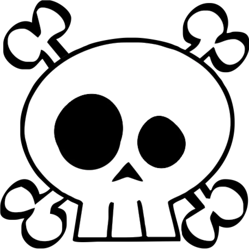 Clip Art Skull And Bones Kids Png Calavera Png